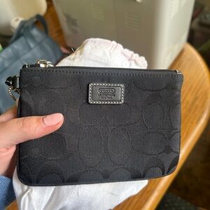 Coach Skinny Wrist Bag NWT Black
